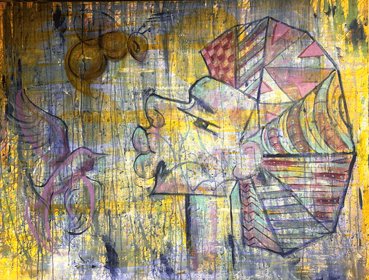 Birds and the Bees 4'x5'